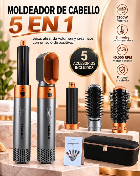 Moldeador de Cabello 5 en 1