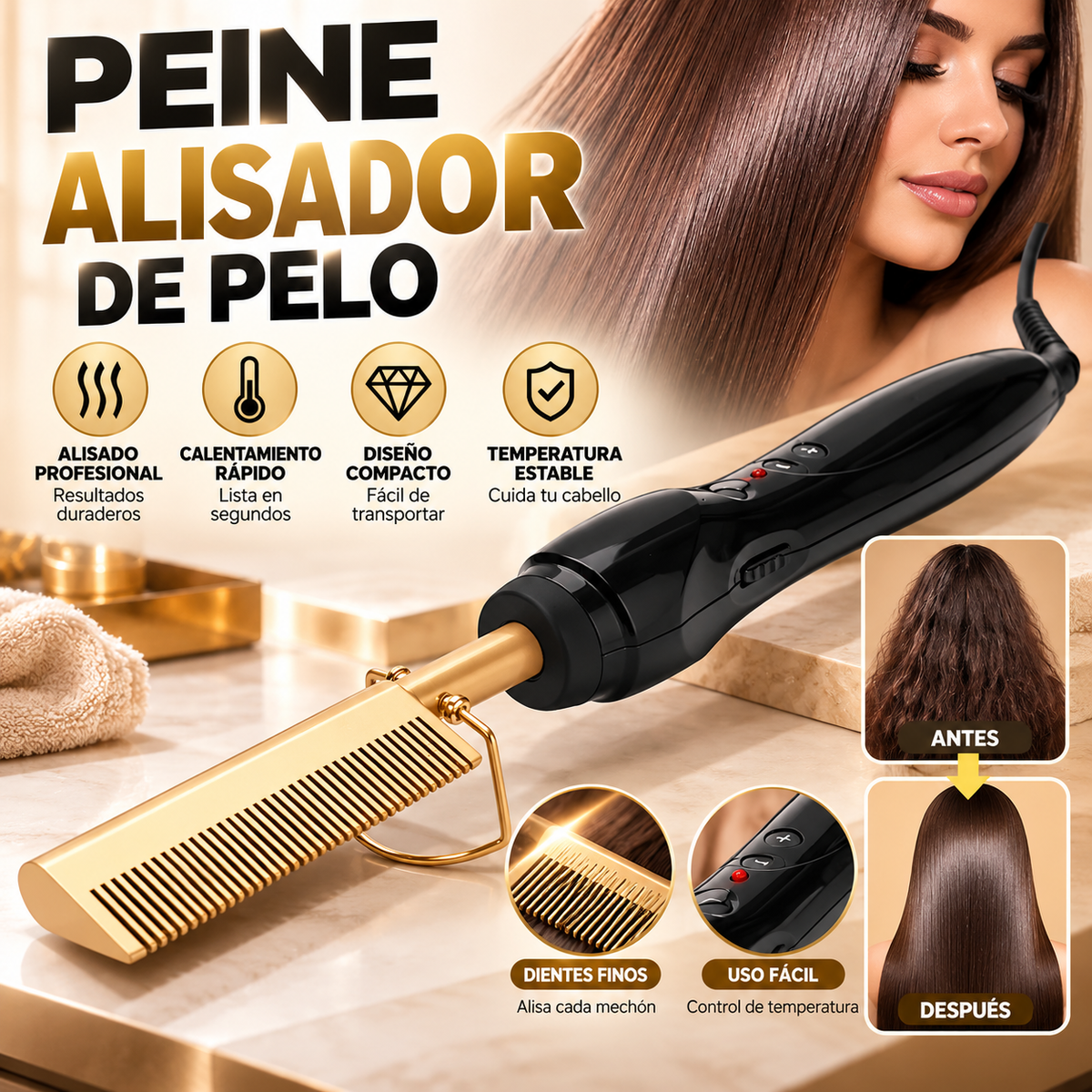 Alisador de Pelo Profesional